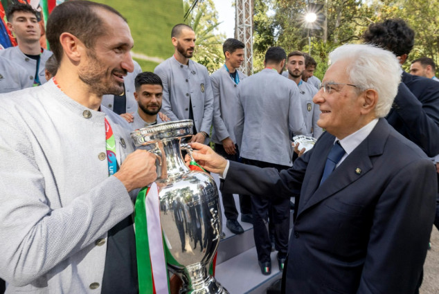 Italy's president honours Euro 2020 winners