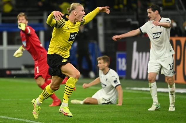Allemagne: Haaland sauve Dortmund face à Hoffenheim (3-2)