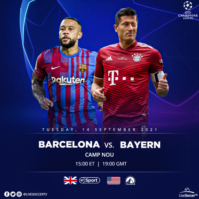 Barcelona, Bayern Munich, UEFA Champions League, Broadcast Listings