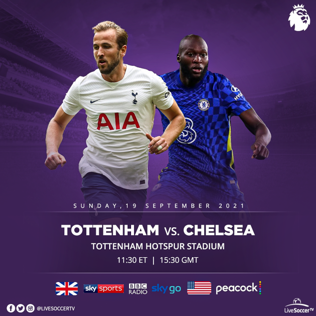 Tottenham, Chelsea, English Premier League, Broadcast Listings