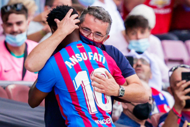 Watch: Ansu Fati scores on Barca return