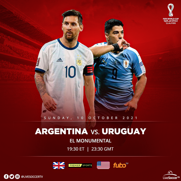Argentina, Uruguay, FIFA World Cup Qualifying, Broadcast Listings