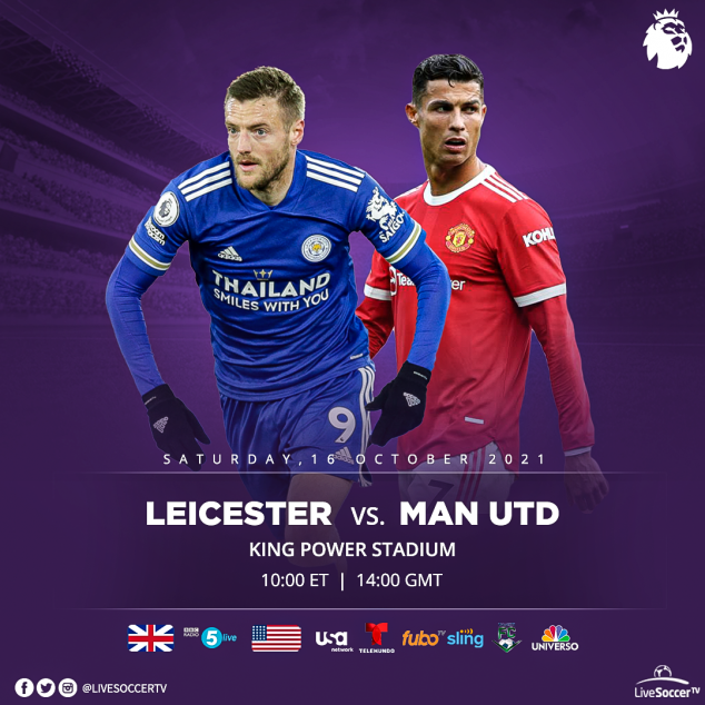 Leicester, Manchester United, Broadcast Listings, English Premier League