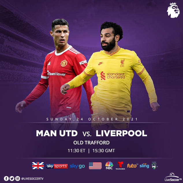 Manchester United, Liverpool, Broadcast Listings, English Premier League
