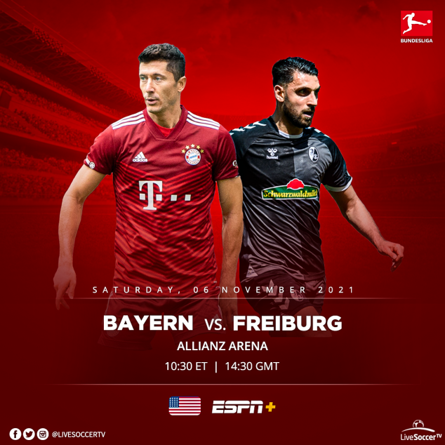 Bayern Munich, Freiburg, Bundesliga, Broadcast Listings