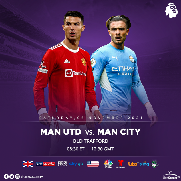 Manchester United, Manchester City, Broadcast Listings, English Premier League
