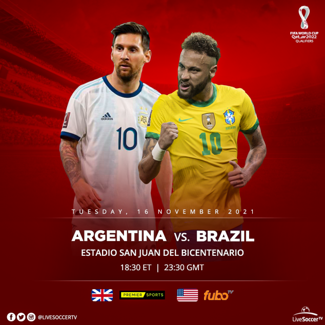 Argentina, Brazil, FIFA World Cup Qualifying, Broadcast Listings