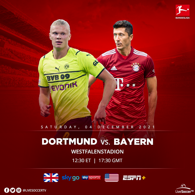 Dortmund, Bayern Munich, Der Klassiker, Broadcast Listings, Bundesliga