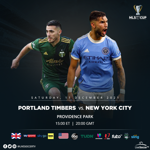 Portland Timbers, New York City FC, MLS Cup Final, Broadcast Listings