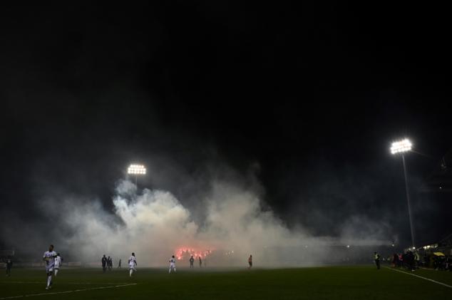 Saint-Etienne beat Jura Sud after French Cup hit by crowd trouble again
