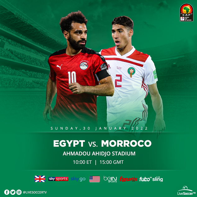 Egypt, Morocco, Africa Cup of Nations, Broadcast Listings