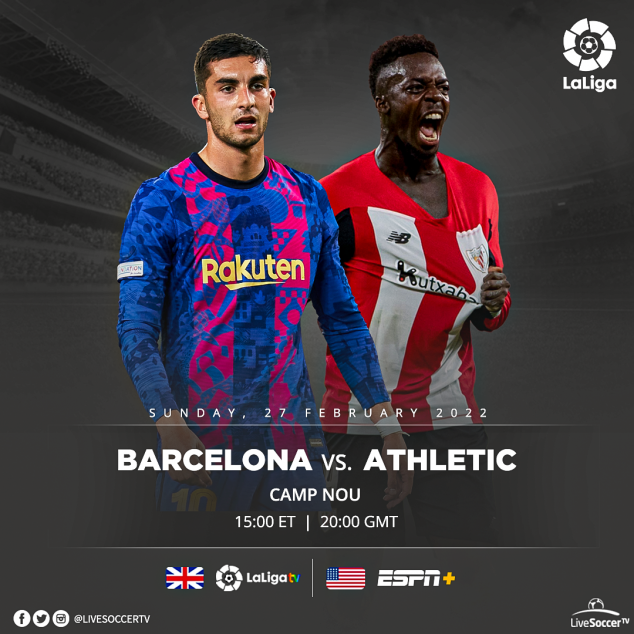 Barcelona, Athletic Club, La Liga, Broadcast Listings
