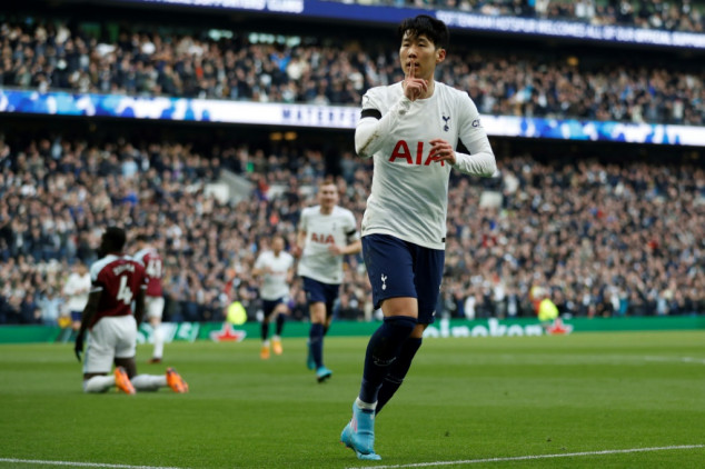 Son shines as Spurs sink West Ham to bolster top-four bid