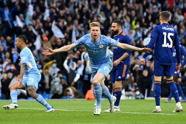 WATCH: De Bruyne makes UEFA CL history with goal vs Real Madrid :: Live Soccer TV