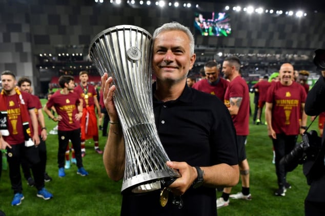 Mourinho sets TWO new records with UECL final win