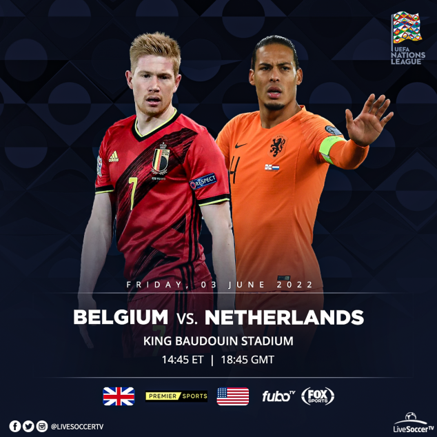 Belgium, Netherlands, UEFA Nations League, Broadcast Listings