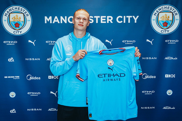 Man City unveil Haaland with hilarious video