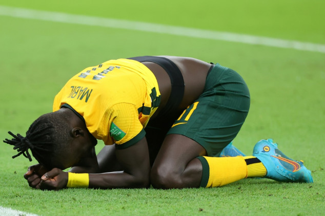 'That refugee kid' Mabil says crucial penalty a thank you to Australia