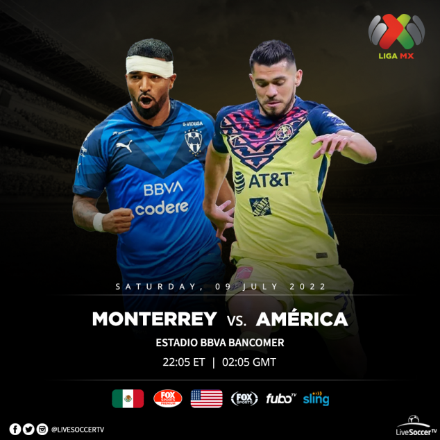 Monterrey, Club America, Liga MX, Broadcast Listings