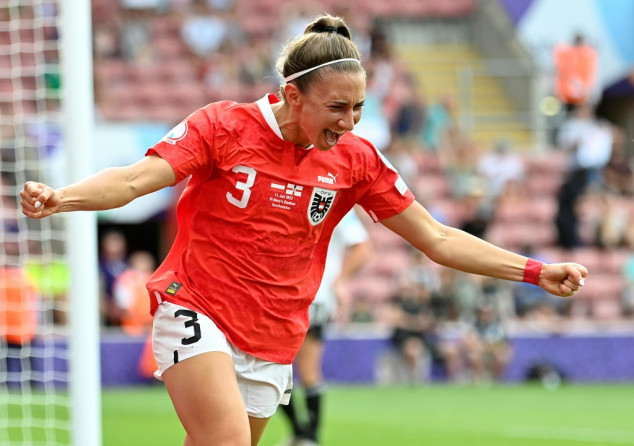 Austria kept alive their hopes of reaching the Women's Euro 2022 knockout stages with a 2-0 win against Northern Ireland that pushed their opponents to the brink of elimination on Monday.