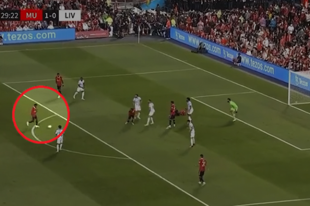 Watch: Fred lobs Alisson in brilliant goal vs LFC