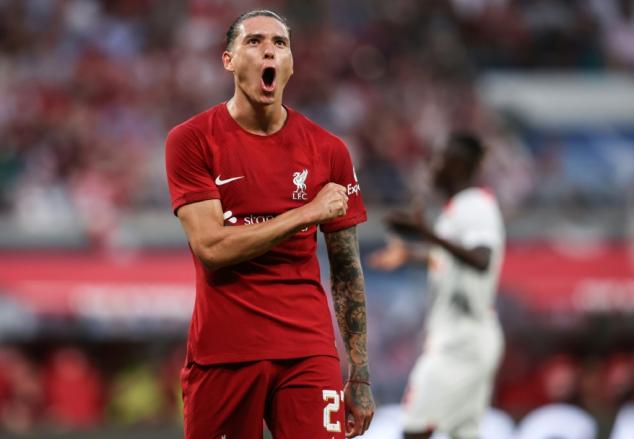 Liverpool goleia Leipzig (5-0) em amistoso com quatro gols de Darwin Núñez