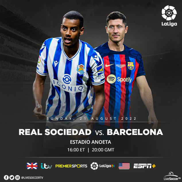 Real Sociedad, Barcelona, Broadcast Listings, La Liga