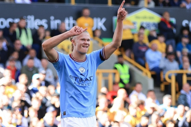 Watch: Haaland set EPL record with goal vs Wolves