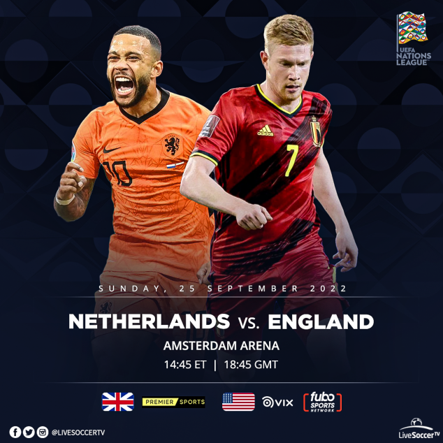 Netherlands, Belgium, UEFA Nations League, Broadcast Listings