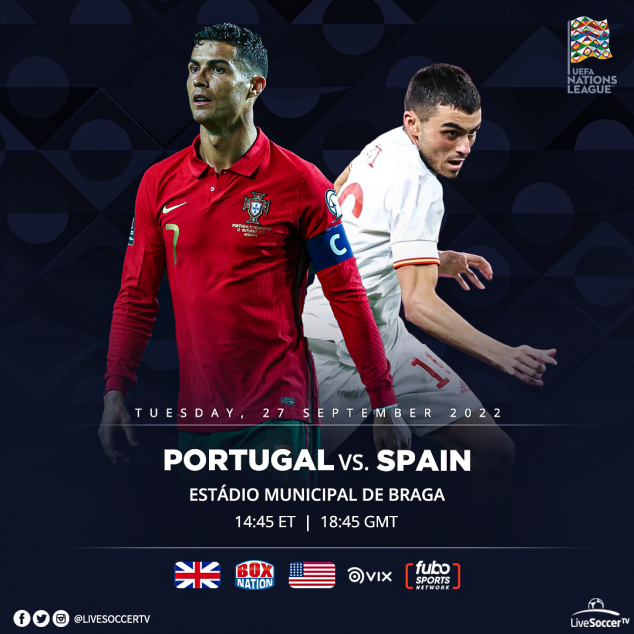 Portugal, Spain, Broadcast Listings, UEFA Nations League