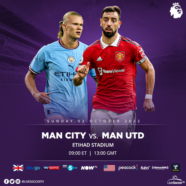Manchester City, Manchester United, Manchester Derby, English Premier League, Broadcast Listings