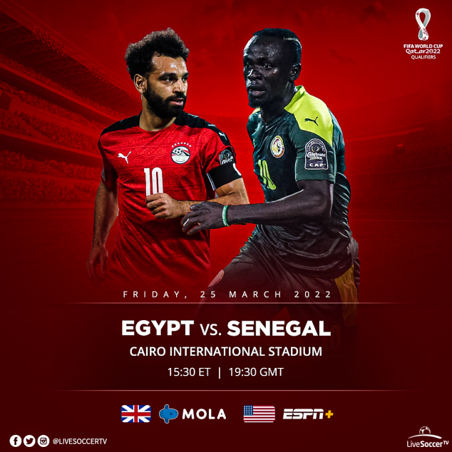 Mohamed Salah, Sadio Mane, Egypt, Senegal, FIFA World Cup Qualifying