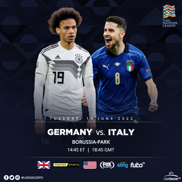 Germany, Italy, UEFA Nations League, Broadcast Listings