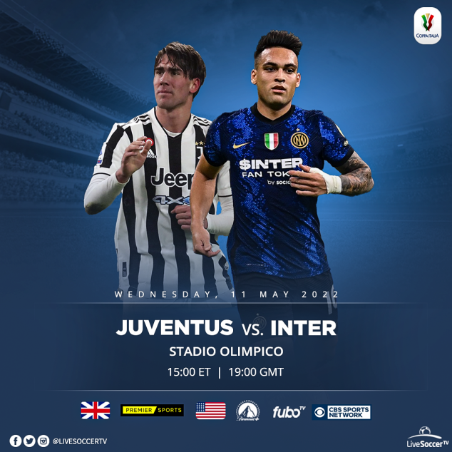 Juventus, Inter Milan, Coppa Italia Final, Broadcast Listings