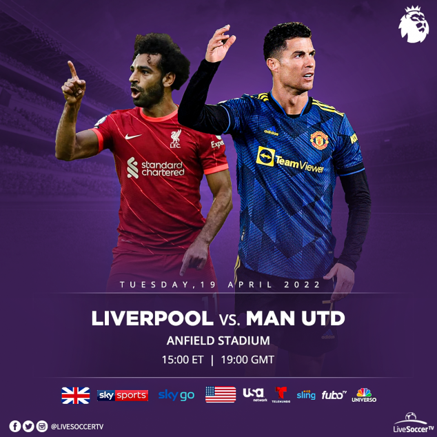 Liverpool, Manchester United, English Premier League, Broadcast Listings