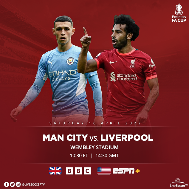 Manchester City, Liverpool, FA Cup, Broadcast Listings