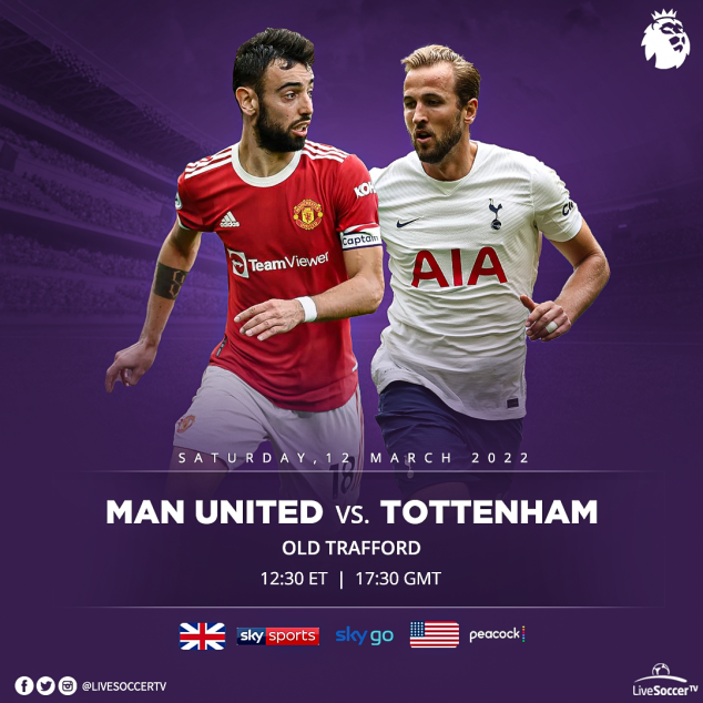 Manchester United, Tottenham, English Premier League, Broadcast Listings